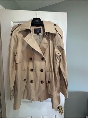 ❤️ NWT London Fog Coat/Double breasted, stone color~Size Large